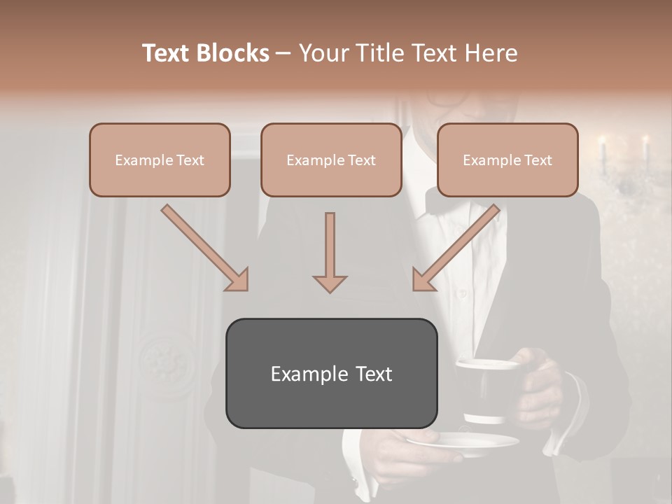 Hair Coffee European PowerPoint Template