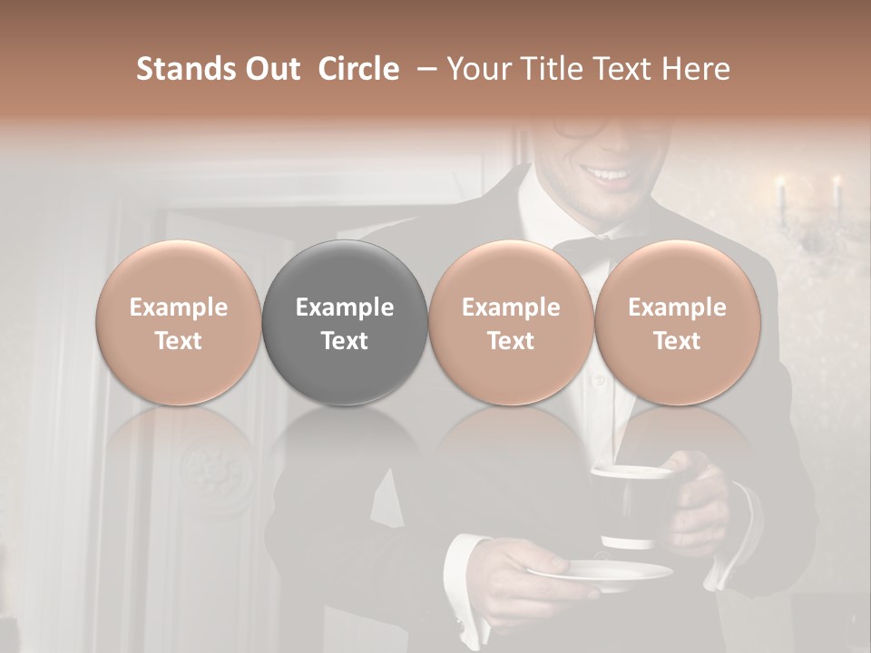 Hair Coffee European PowerPoint Template