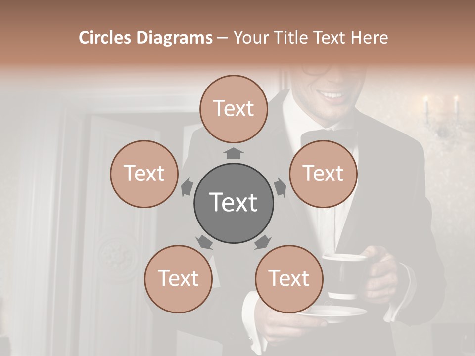 Hair Coffee European PowerPoint Template