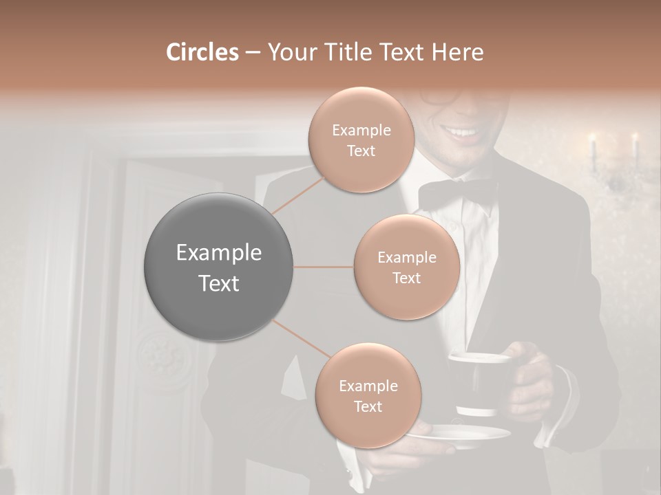 Hair Coffee European PowerPoint Template