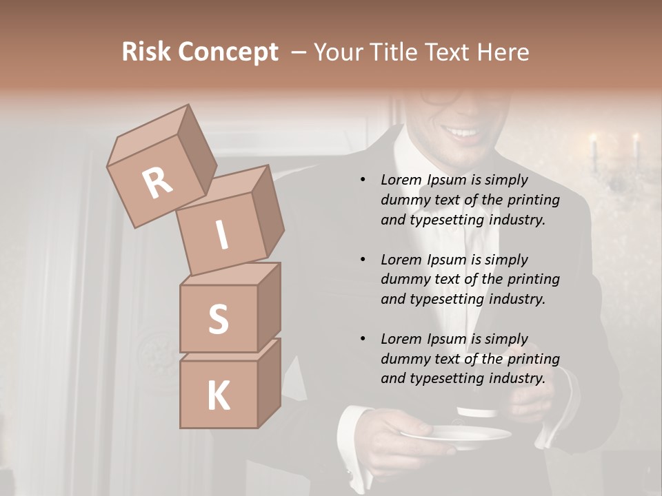 Hair Coffee European PowerPoint Template