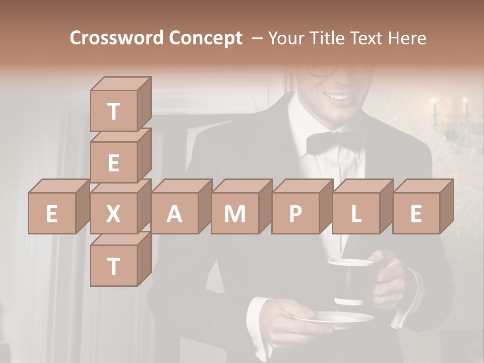 Hair Coffee European PowerPoint Template