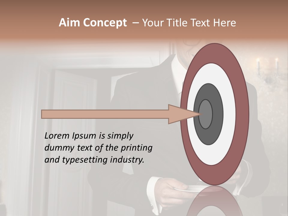 Hair Coffee European PowerPoint Template