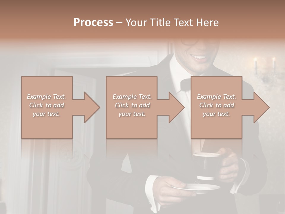 Hair Coffee European PowerPoint Template