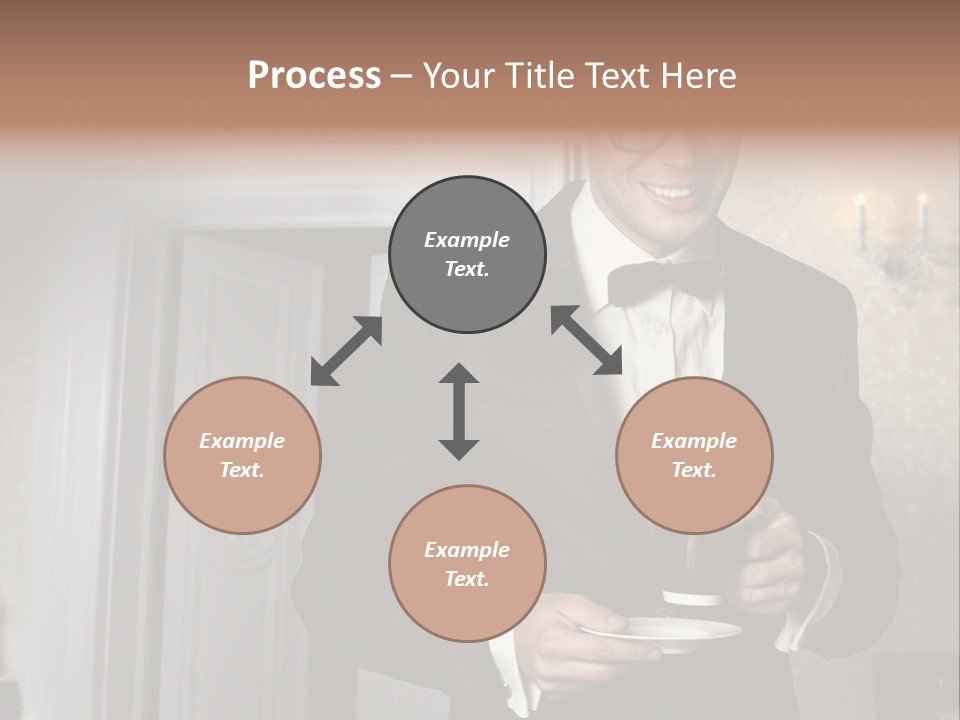Hair Coffee European PowerPoint Template
