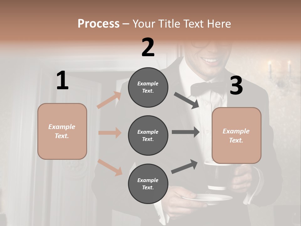 Hair Coffee European PowerPoint Template