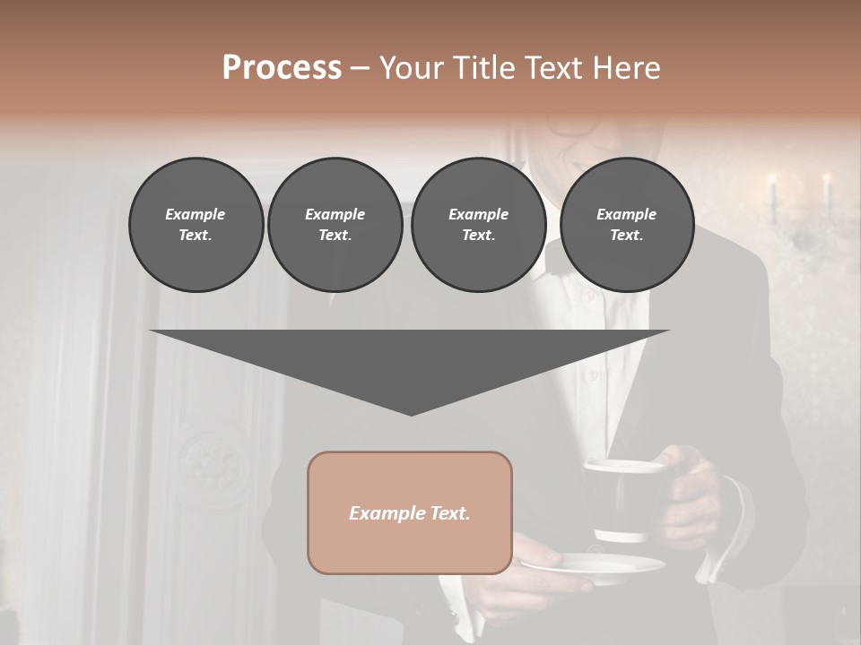 Hair Coffee European PowerPoint Template