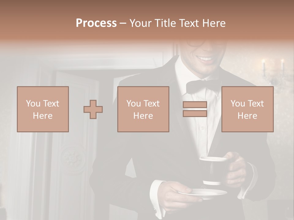 Hair Coffee European PowerPoint Template
