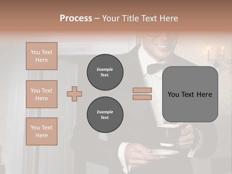 Hair Coffee European PowerPoint Template