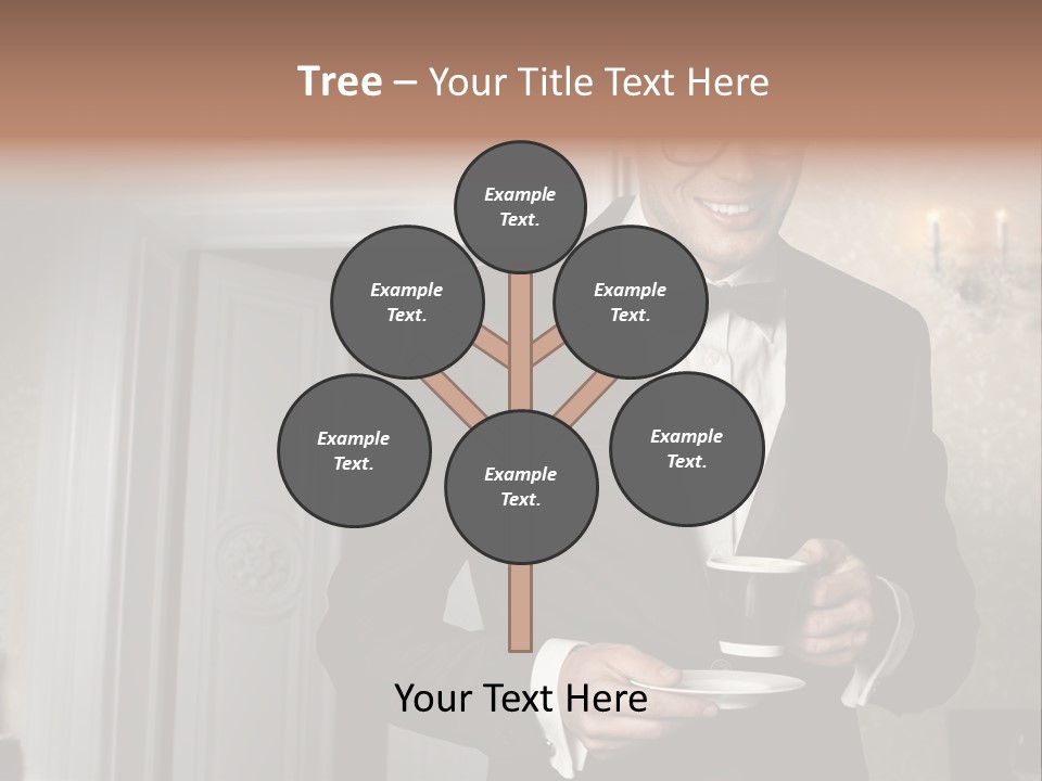 Hair Coffee European PowerPoint Template