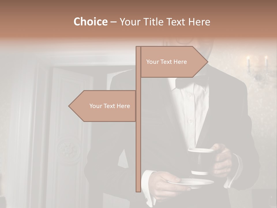 Hair Coffee European PowerPoint Template