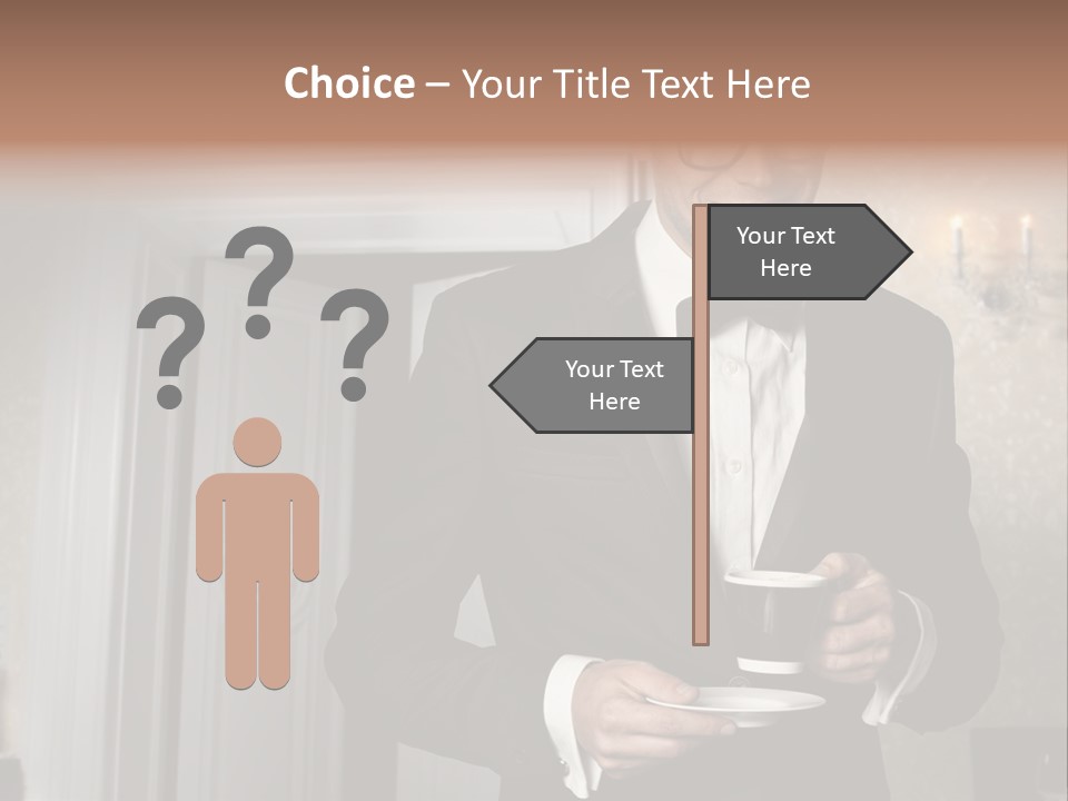 Hair Coffee European PowerPoint Template