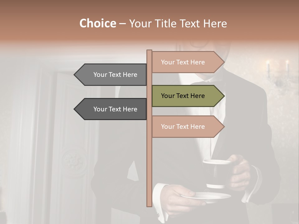 Hair Coffee European PowerPoint Template