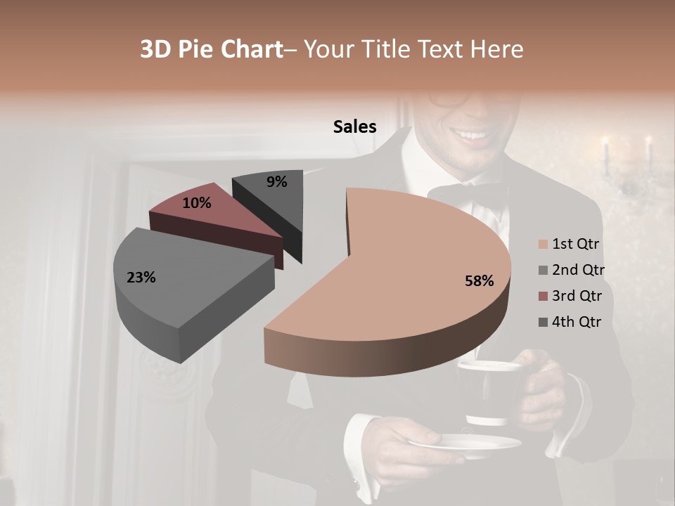 Hair Coffee European PowerPoint Template
