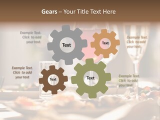 Food Silver Silverware PowerPoint Template