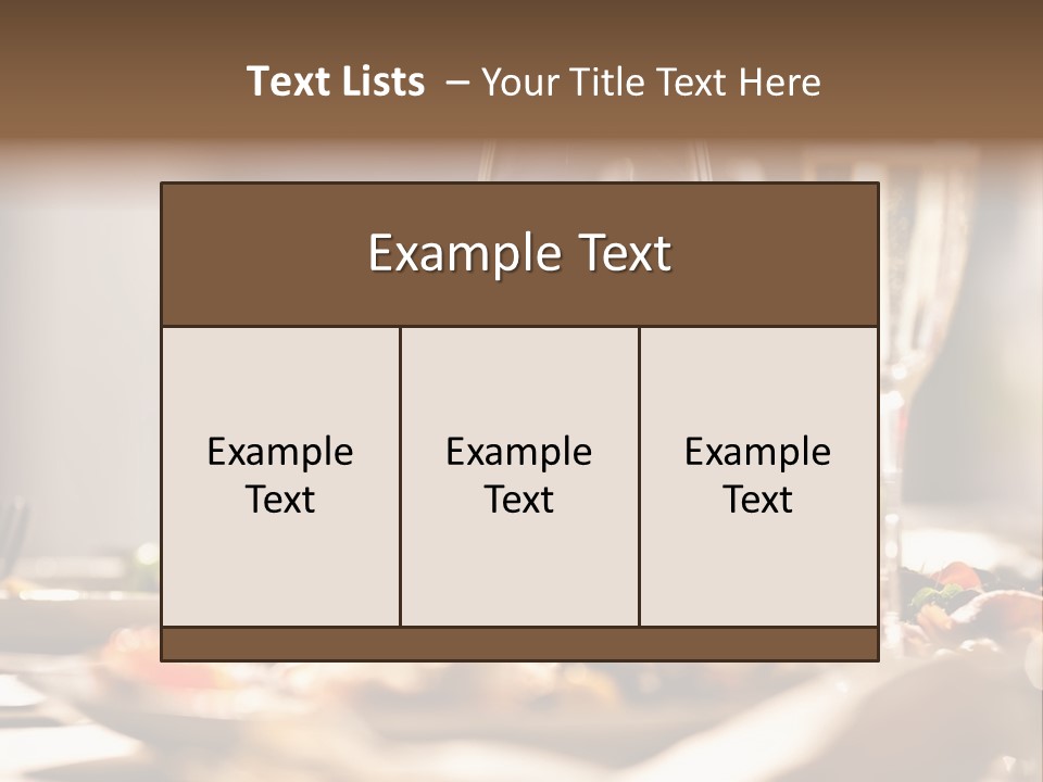 Food Silver Silverware PowerPoint Template