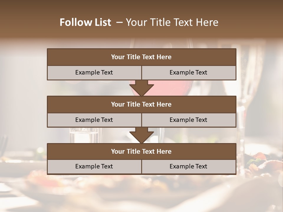 Food Silver Silverware PowerPoint Template