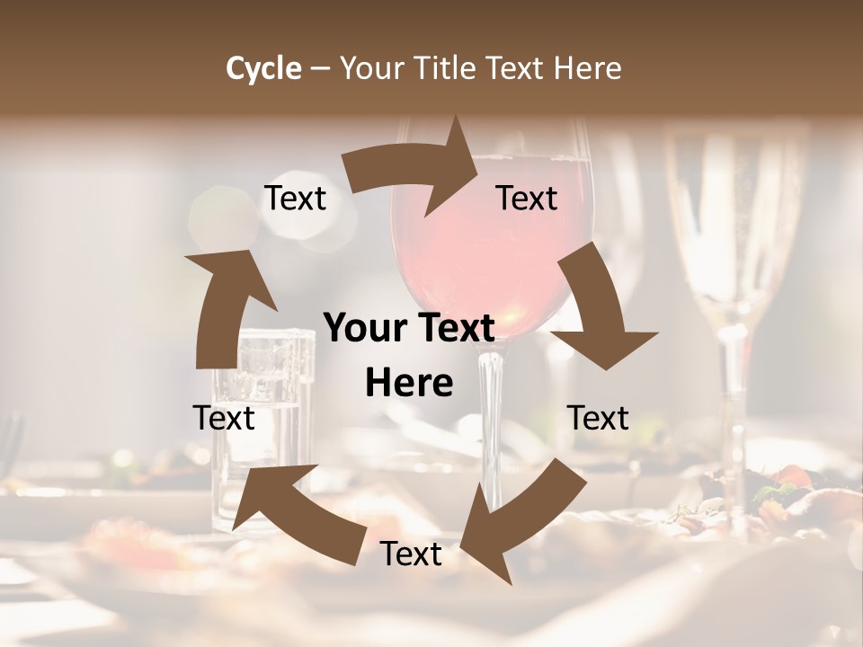 Food Silver Silverware PowerPoint Template