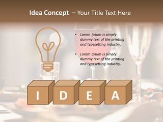 Food Silver Silverware PowerPoint Template