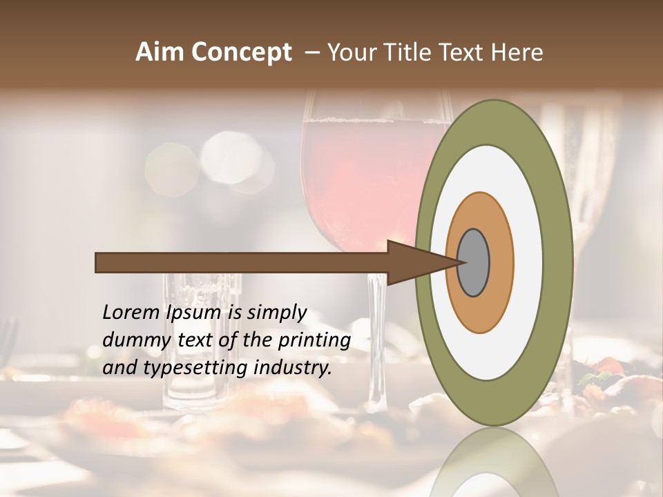 Food Silver Silverware PowerPoint Template