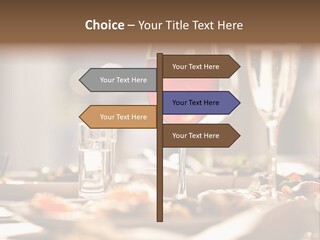 Food Silver Silverware PowerPoint Template