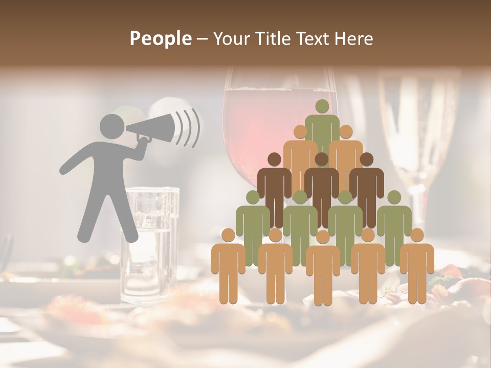 Food Silver Silverware PowerPoint Template