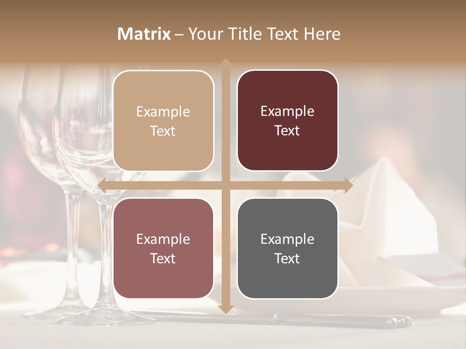 Empty White Wineglass PowerPoint Template