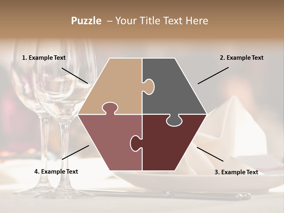 Empty White Wineglass PowerPoint Template