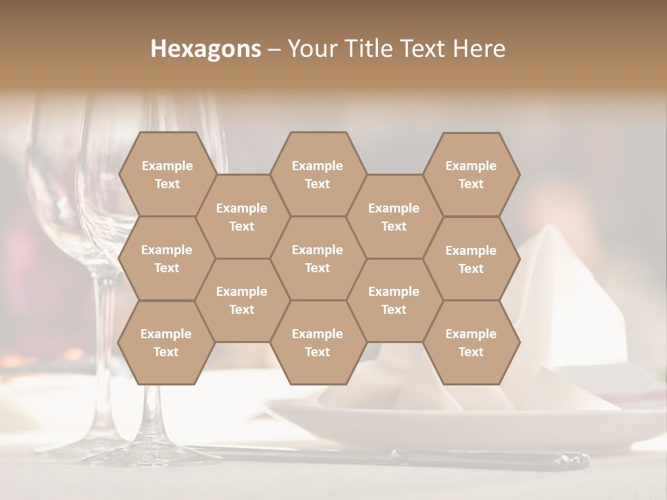 Empty White Wineglass PowerPoint Template