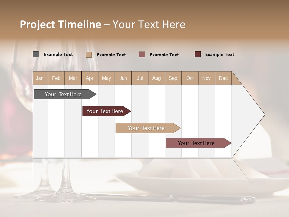 Empty White Wineglass PowerPoint Template