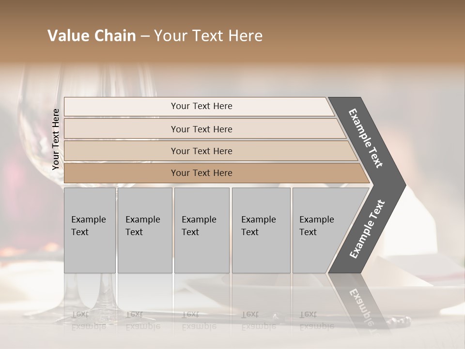 Empty White Wineglass PowerPoint Template