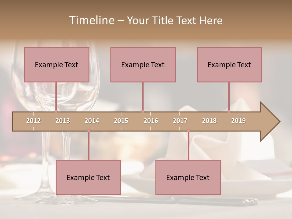 Empty White Wineglass PowerPoint Template