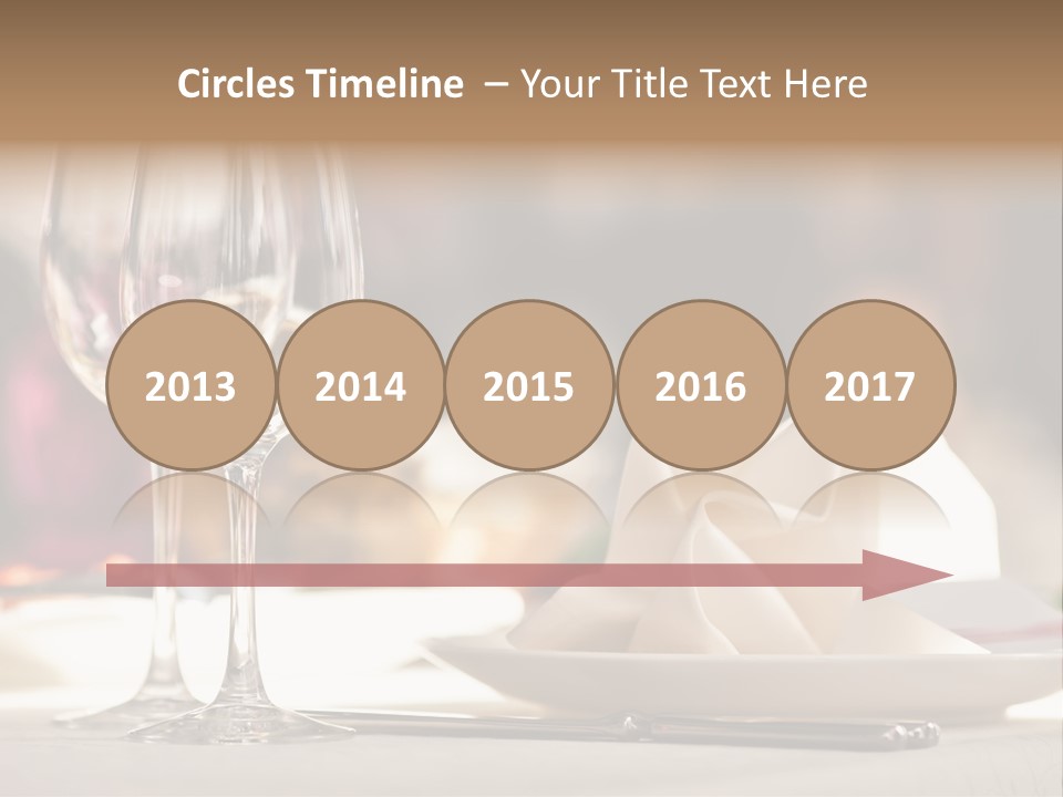 Empty White Wineglass PowerPoint Template