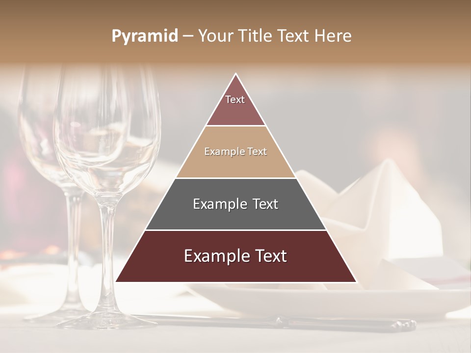 Empty White Wineglass PowerPoint Template