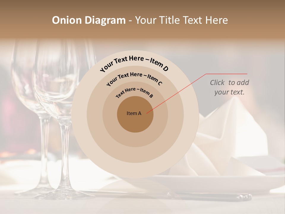 Empty White Wineglass PowerPoint Template
