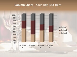 Empty White Wineglass PowerPoint Template