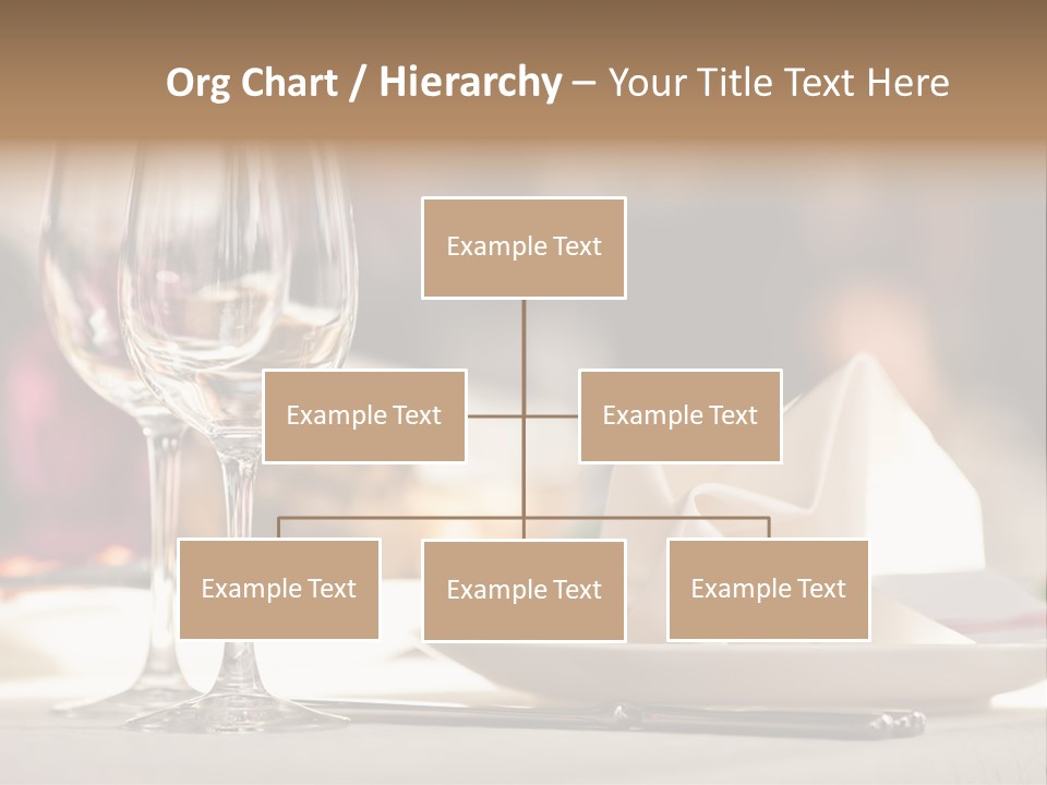 Empty White Wineglass PowerPoint Template