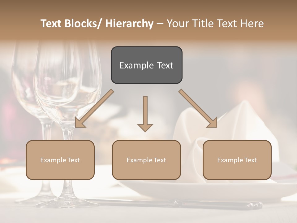 Empty White Wineglass PowerPoint Template