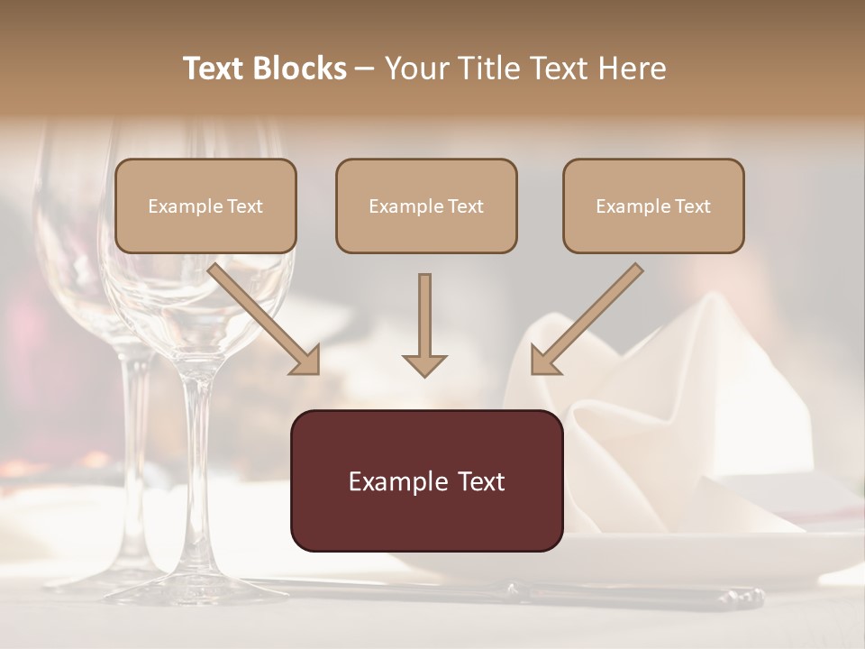 Empty White Wineglass PowerPoint Template