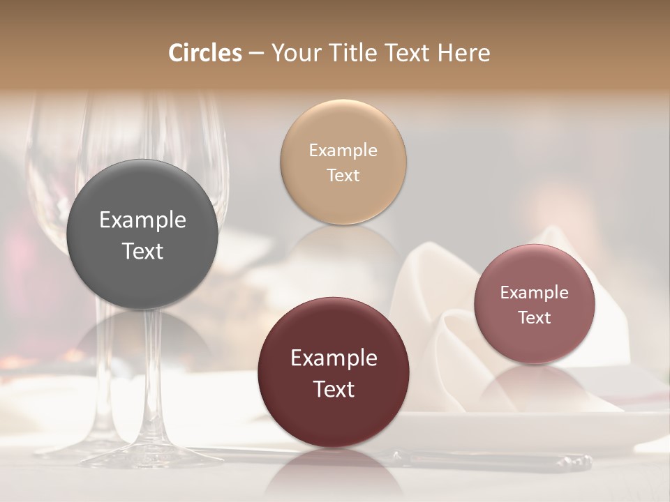 Empty White Wineglass PowerPoint Template