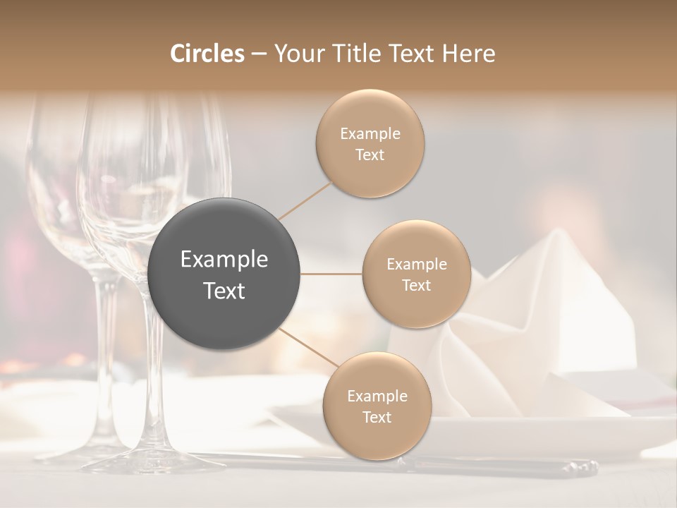 Empty White Wineglass PowerPoint Template