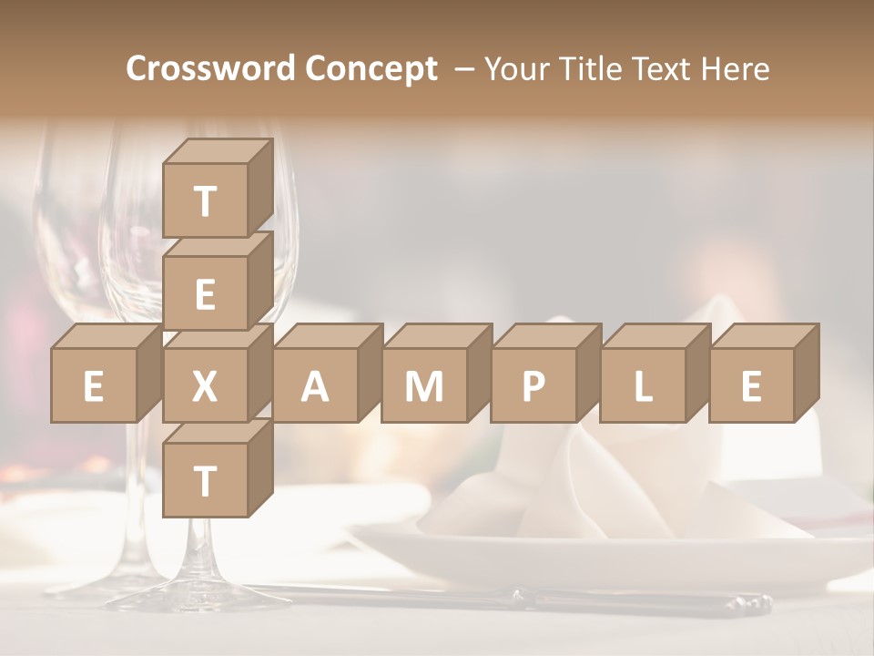 Empty White Wineglass PowerPoint Template