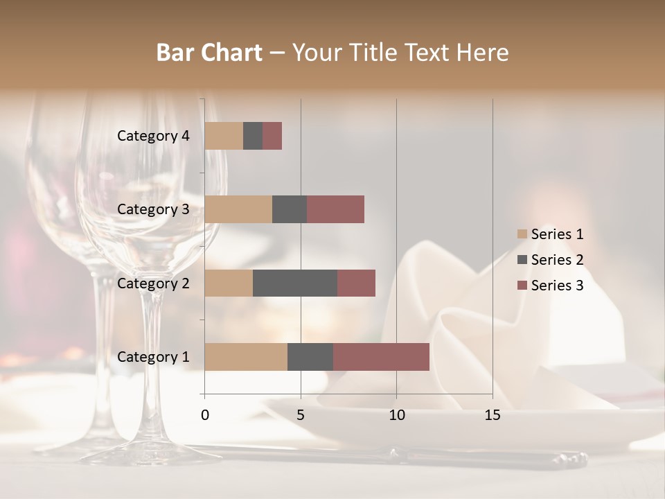 Empty White Wineglass PowerPoint Template