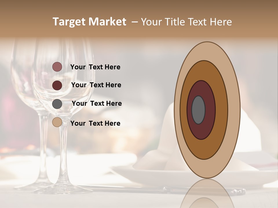 Empty White Wineglass PowerPoint Template