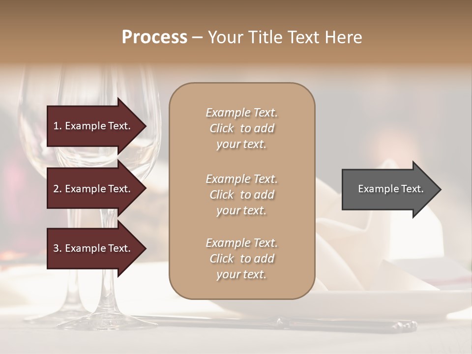 Empty White Wineglass PowerPoint Template