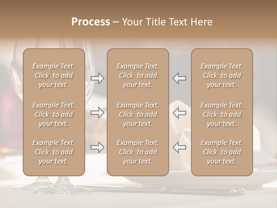 Empty White Wineglass PowerPoint Template