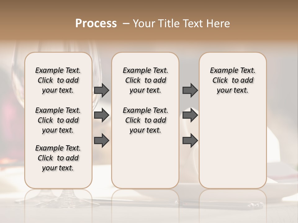 Empty White Wineglass PowerPoint Template