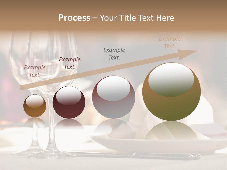 Empty White Wineglass PowerPoint Template