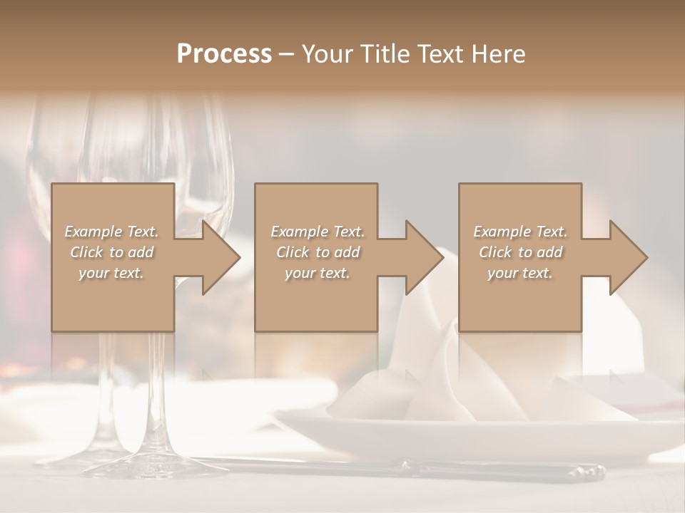 Empty White Wineglass PowerPoint Template