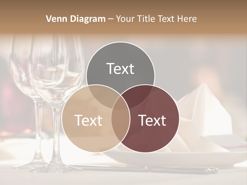 Empty White Wineglass PowerPoint Template